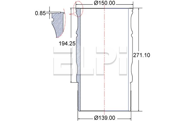 Camasa cilindru LP180 3337 ELPI